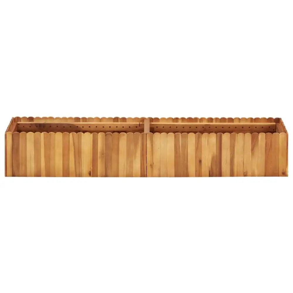 vidaXL Raised Bed Natural wood color Solid acacia wood Medium - Estalios