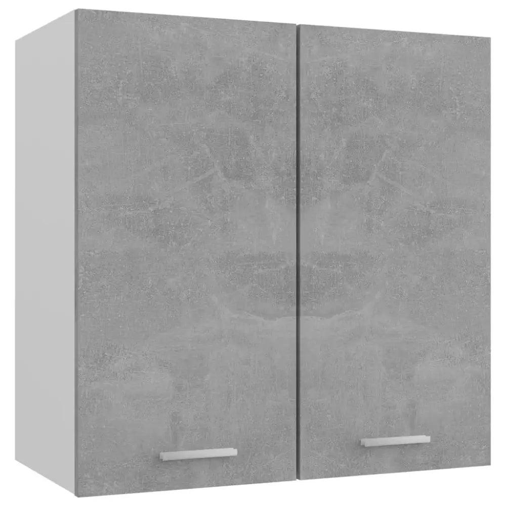 vidaXL Hanging Cabinet Concrete grey Engineered wood Modern - Estalios