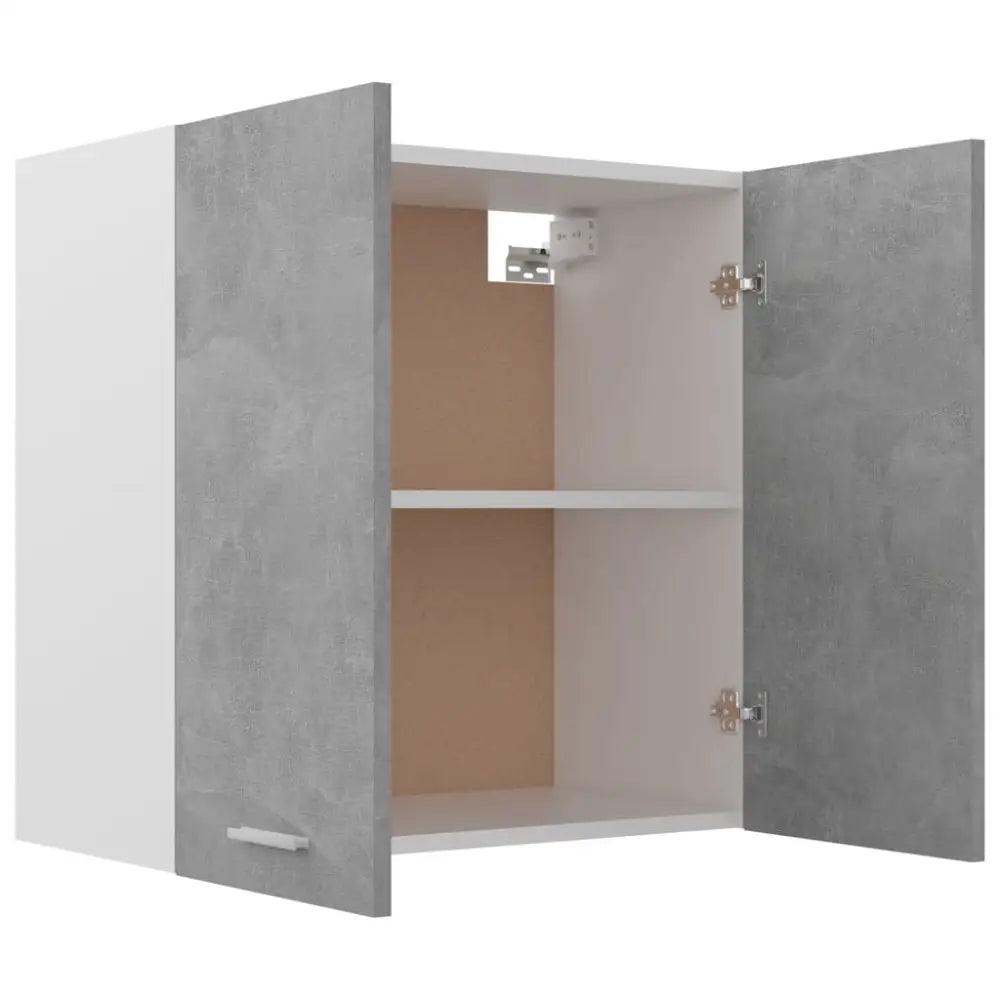 vidaXL Hanging Cabinet Concrete grey Engineered wood Modern - Estalios