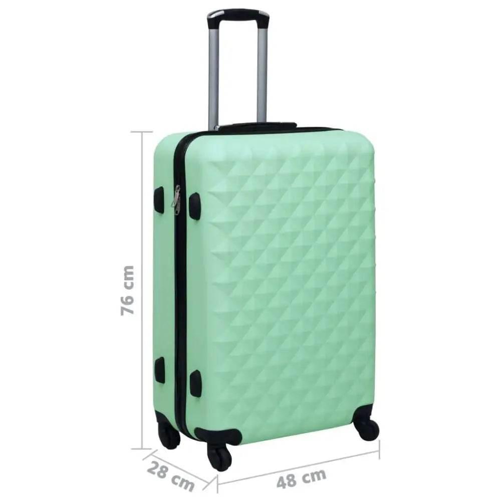 vidaXL Hardcase Trolley Mint ABS for Safe Travel - Estalios