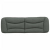 vidaXL Headboard Cushion Dark Grey 100% polyester Standard - Estalios