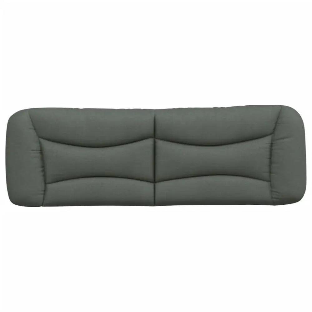 vidaXL Headboard Cushion Dark Grey 100% polyester Standard - Estalios