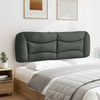 vidaXL Headboard Cushion Dark Grey 100% polyester Standard - Estalios