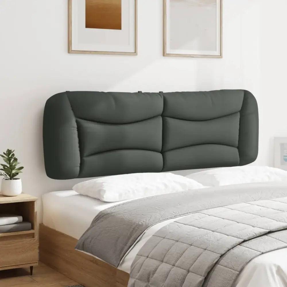 vidaXL Headboard Cushion Dark Grey 100% polyester Standard - Estalios