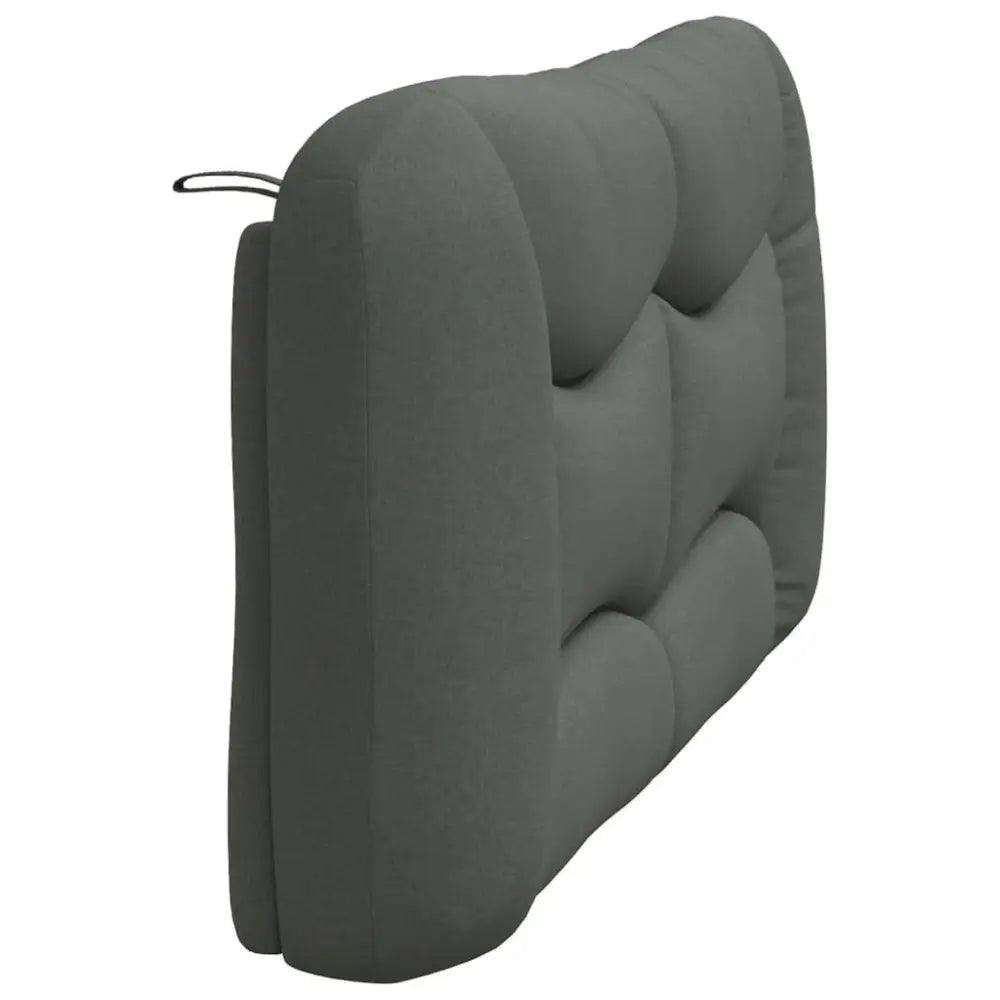 vidaXL Headboard Cushion Dark Grey 100% polyester Standard - Estalios