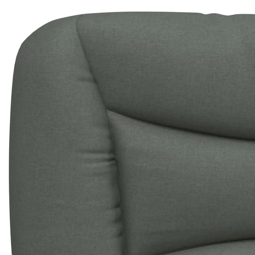 vidaXL Headboard Cushion Dark Grey 100% polyester Standard - Estalios