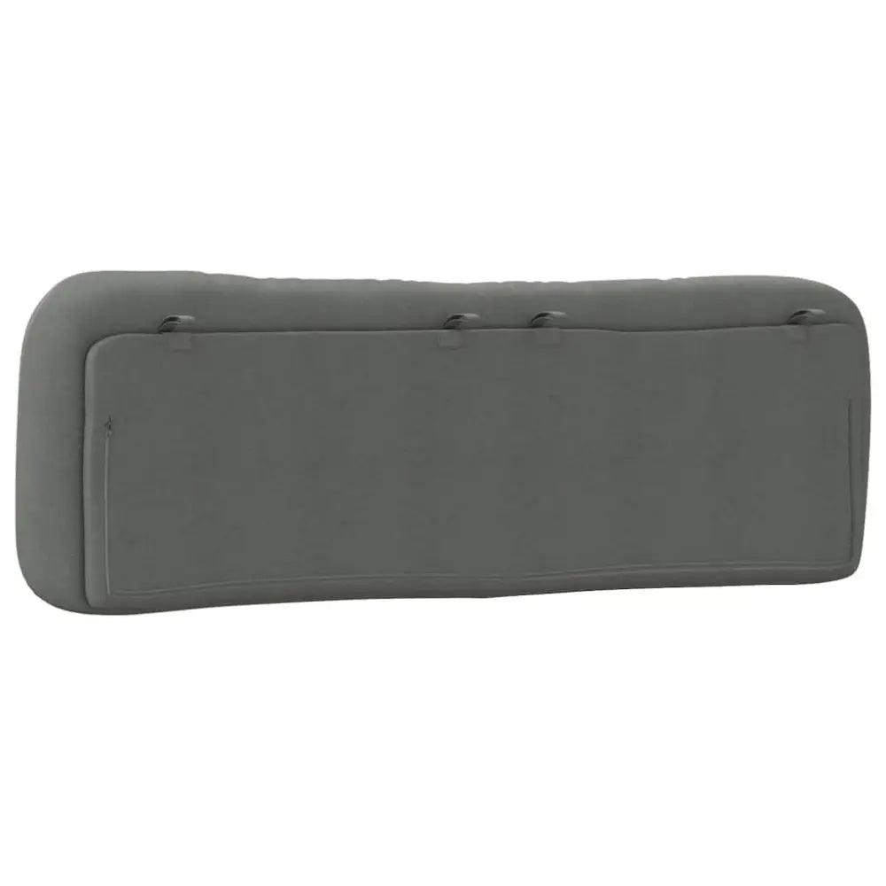 vidaXL Headboard Cushion Dark Grey 100% polyester Standard - Estalios