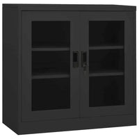 Unlock the Vault: Glass Door Metal Cabinet - Estalios