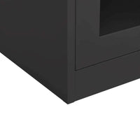 Unlock the Vault: Glass Door Metal Cabinet - Estalios