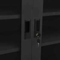 Unlock the Vault: Glass Door Metal Cabinet - Estalios