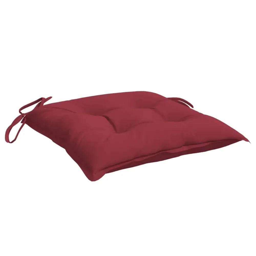 vidaXL Pallet Cushion Set of 2 Wine Red Oxford fabric (100% polyester) - Estalios