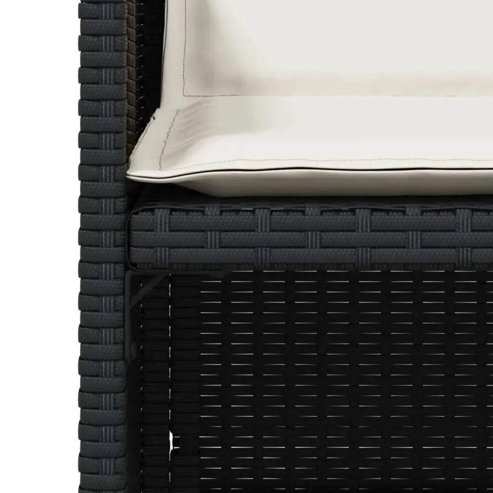 Black Wicker Bliss! Vidaxl Patio Chair Style Sensation! Chairs Blends! - Estalios