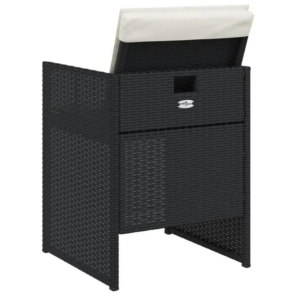 Black Wicker Bliss! Vidaxl Patio Chair Style Sensation! Chairs Blends! - Estalios