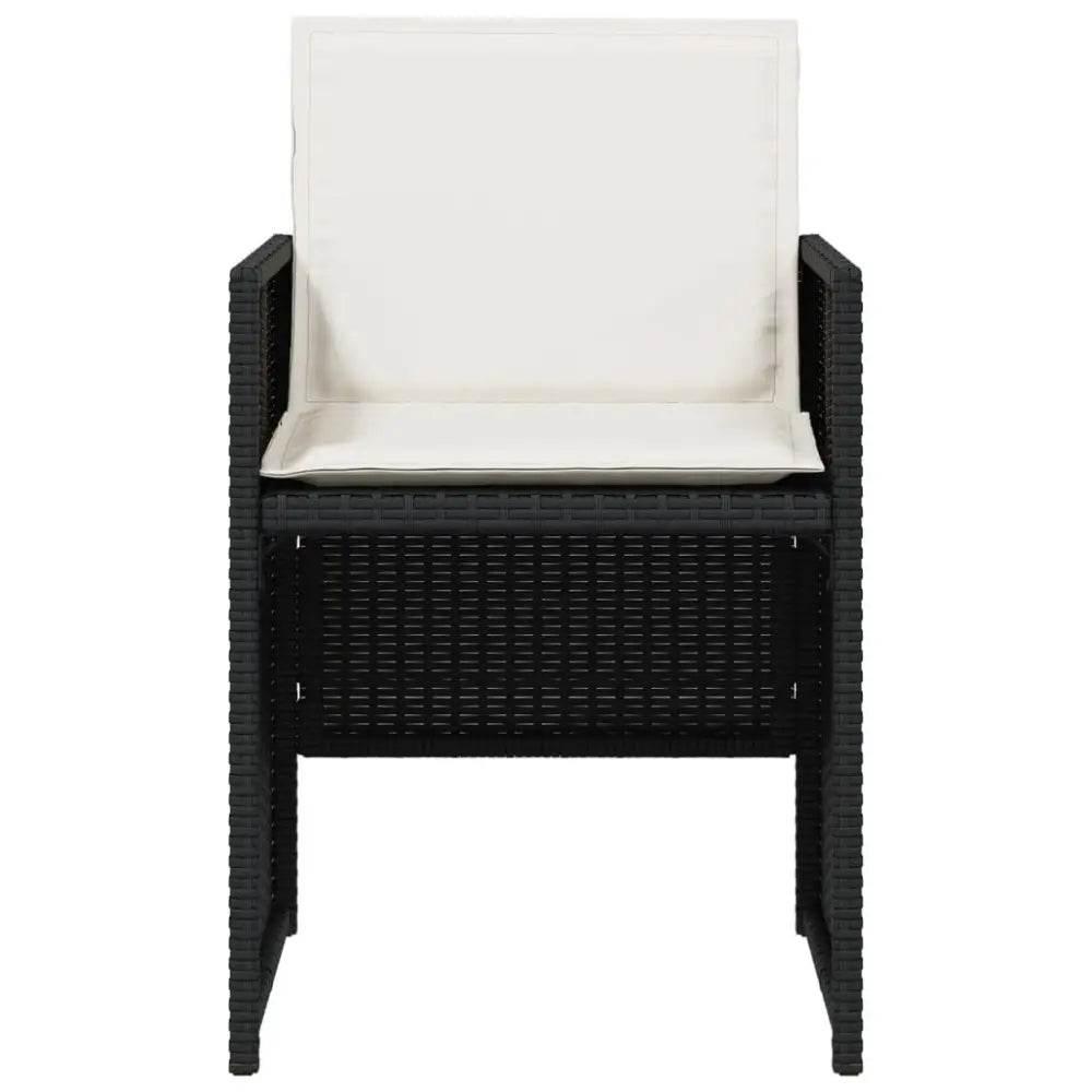 Black Wicker Bliss! Vidaxl Patio Chair Style Sensation! Chairs Blends! - Estalios