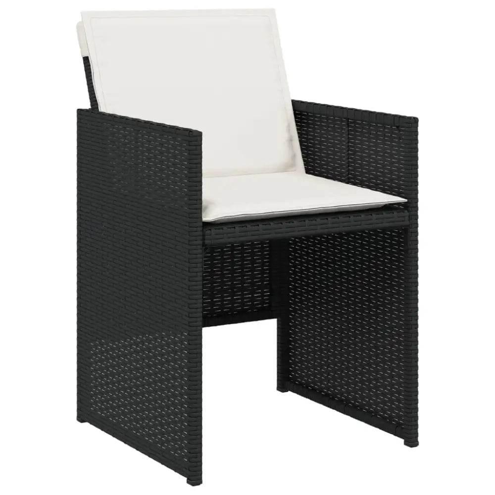 Black Wicker Bliss! Vidaxl Patio Chair Style Sensation! Chairs Blends! - Estalios