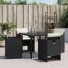 Black Wicker Bliss! Vidaxl Patio Chair Style Sensation! Chairs Blends! - Estalios