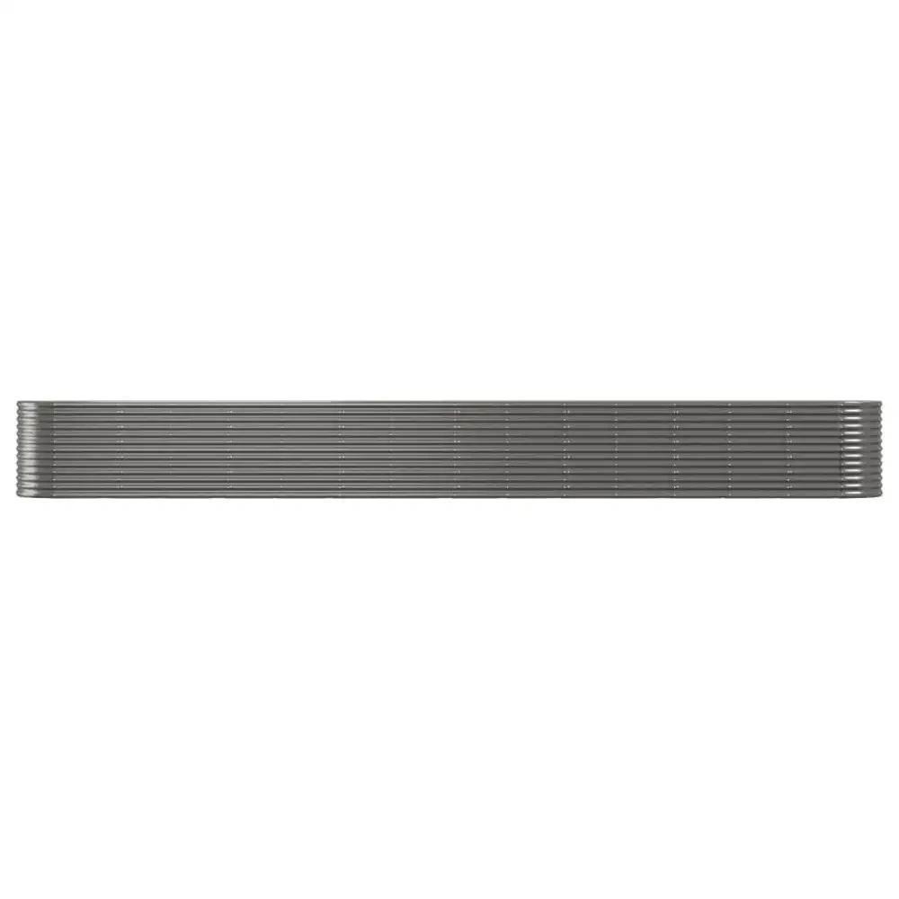 Unleash your Green Thumb with our Metal Raised Garden Bed! Ready to Take your Garden to the Next Level? our Gray Corrugated Metal Panel Raised Bed - Estalios