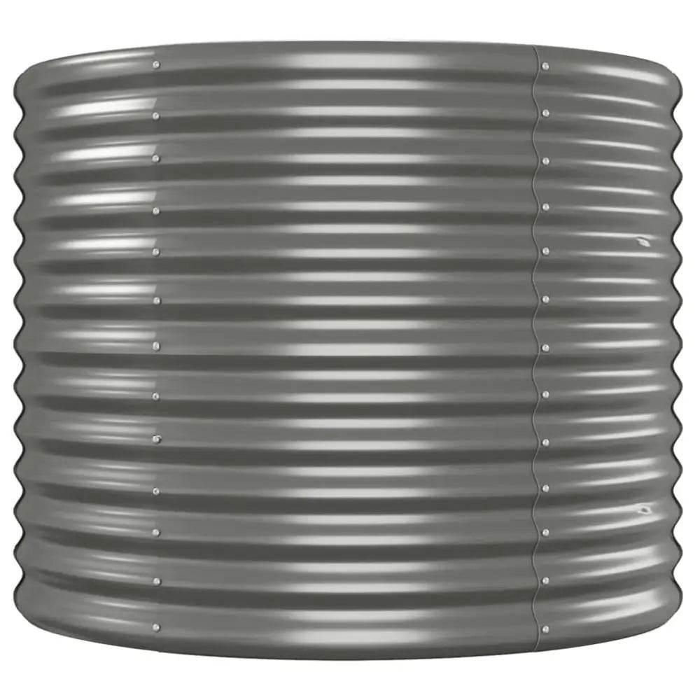 Unleash your Green Thumb with our Metal Raised Garden Bed! Ready to Take your Garden to the Next Level? our Gray Corrugated Metal Panel Raised Bed - Estalios