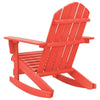 vidaXL Garden Rocking Chair Red Solid Fir Wood Medium Durable - Estalios