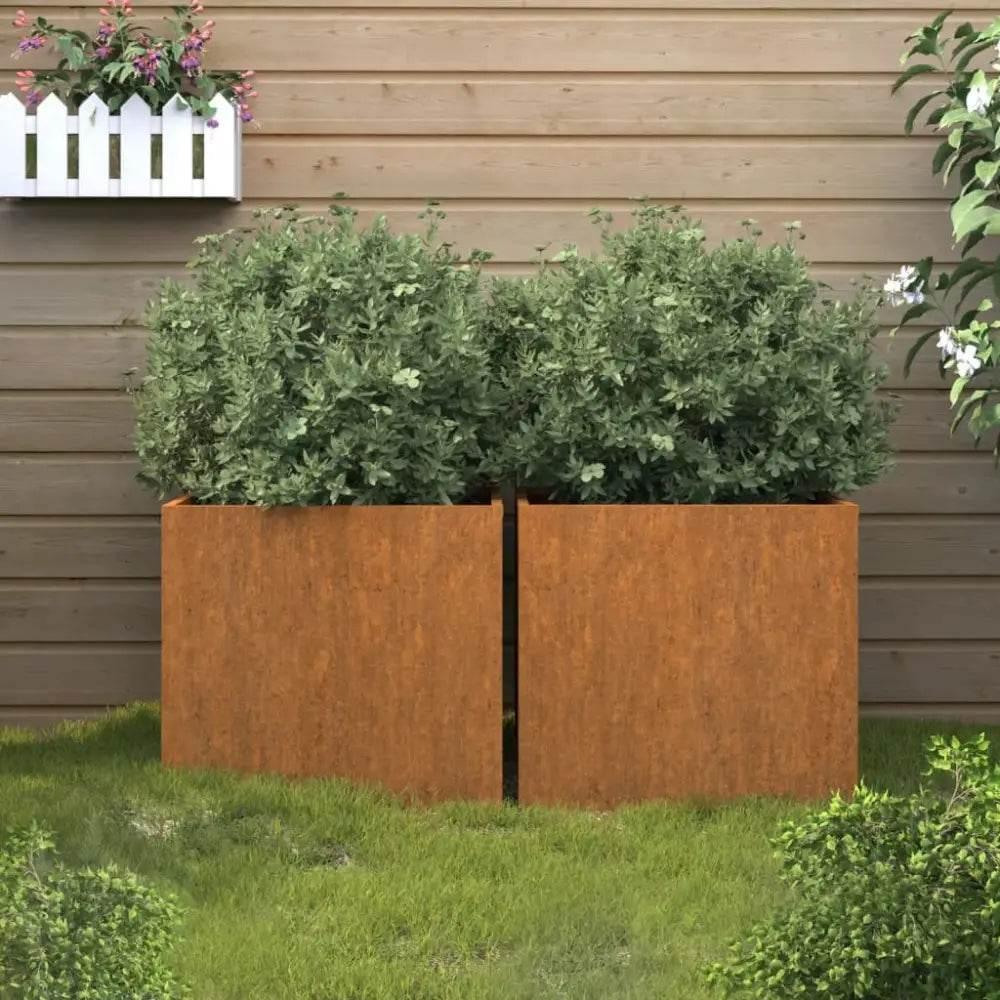 Unleash Refined Planter Power with Corten Steel Rustically Refined Planter! Here is the Product Description for Unleash Refined Planter - Estalios