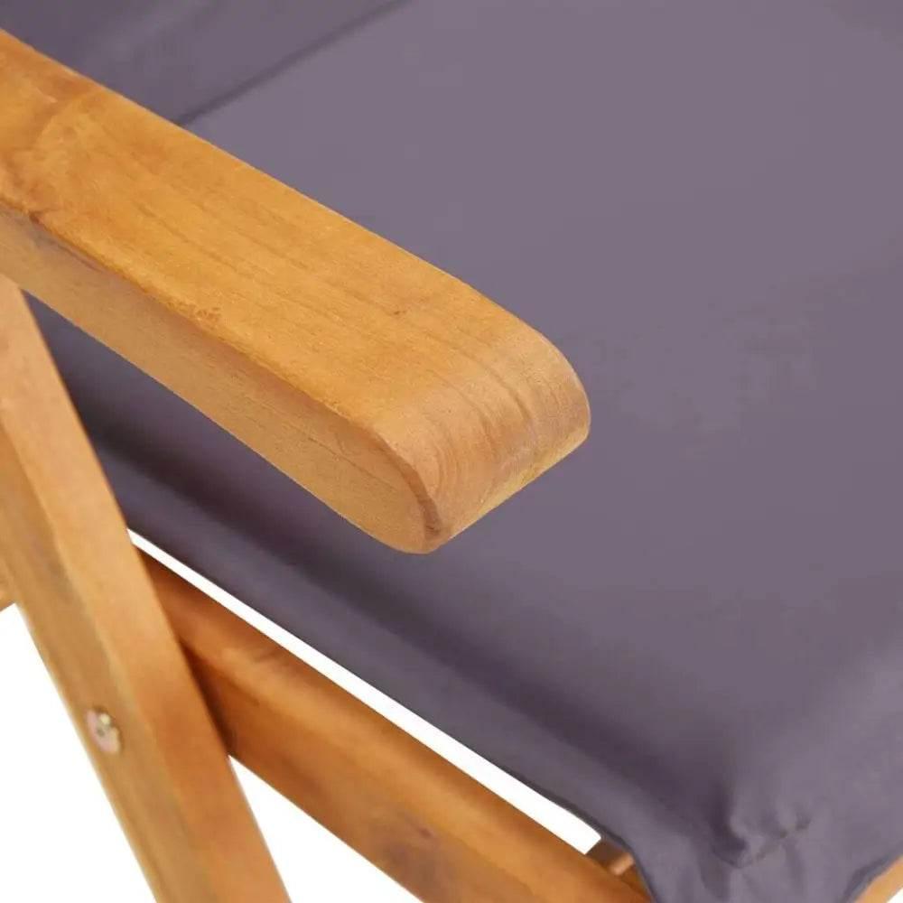 vidaXL Garden Chair Set of 2 Dark grey - Estalios