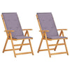 vidaXL Garden Chair Set of 2 Dark grey - Estalios