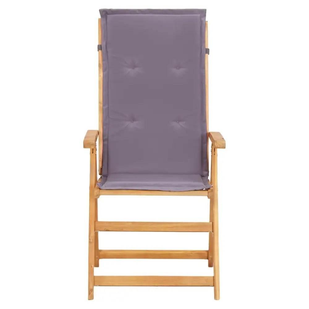 vidaXL Garden Chair Set of 2 Dark grey - Estalios