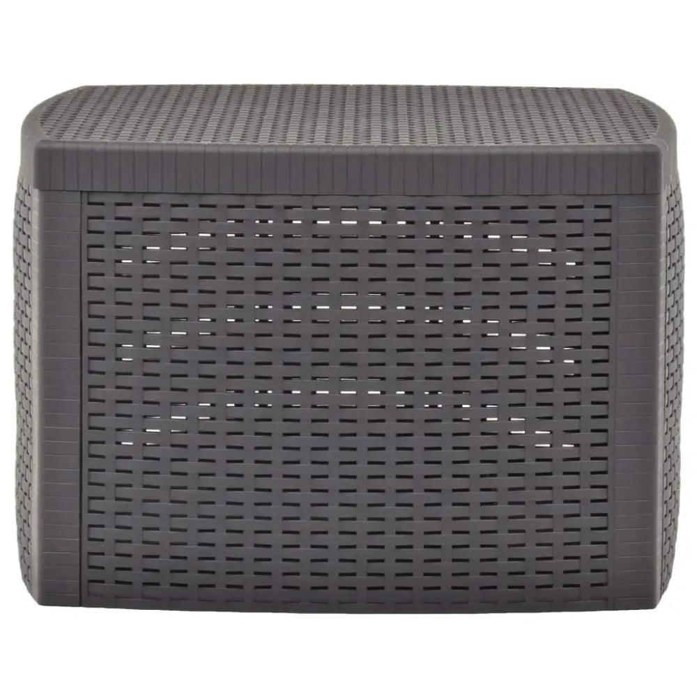 vidaXL Outdoor Table Mocha Polypropylene 21.3 in x 21.3 in Outdoor Table - Estalios
