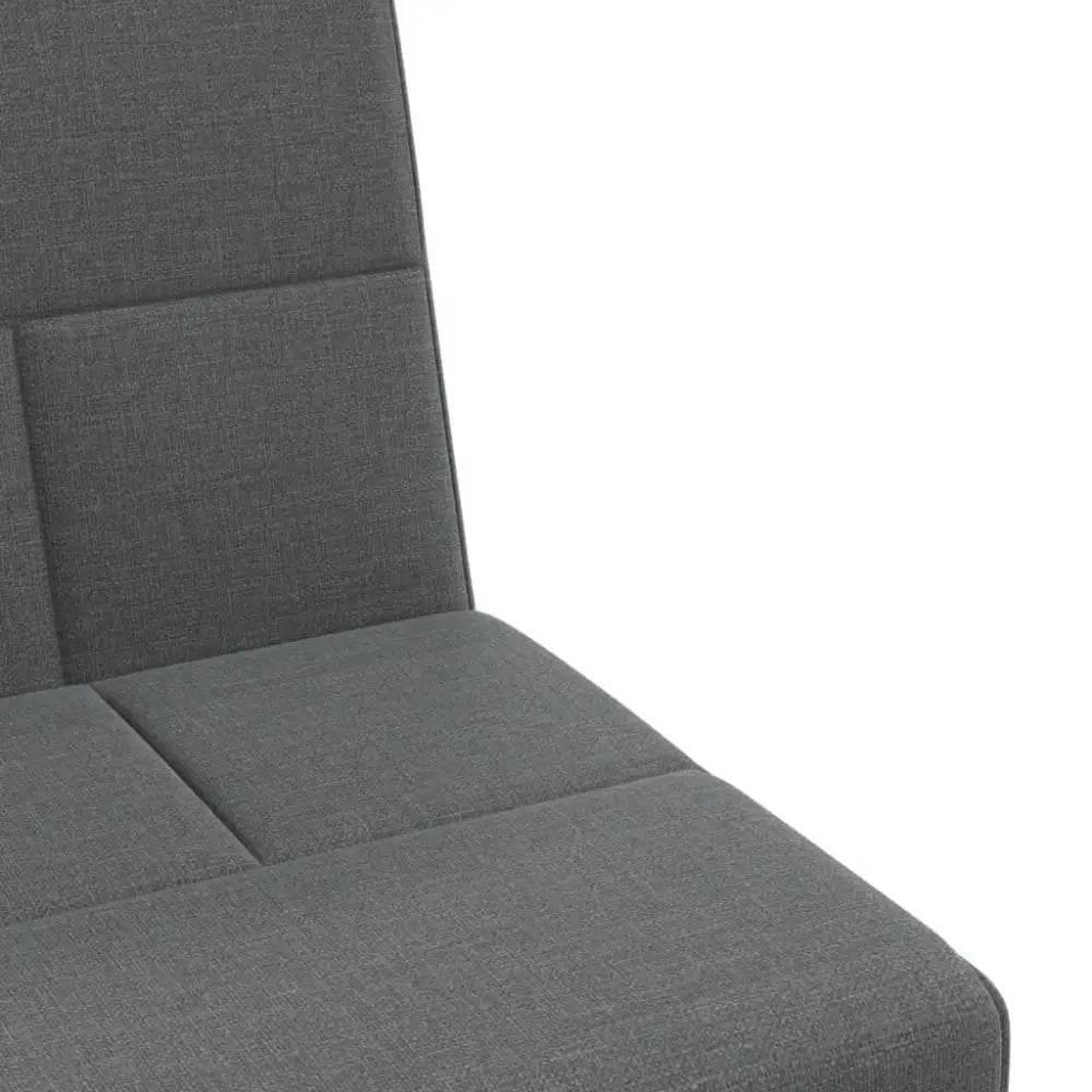 vidaXL Sofa Bed Dark Grey Polyester, Plywood, Foam, Plastic Medium - Estalios