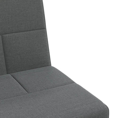 vidaXL Sofa Bed Dark Grey Polyester, Plywood, Foam, Plastic Medium - Estalios