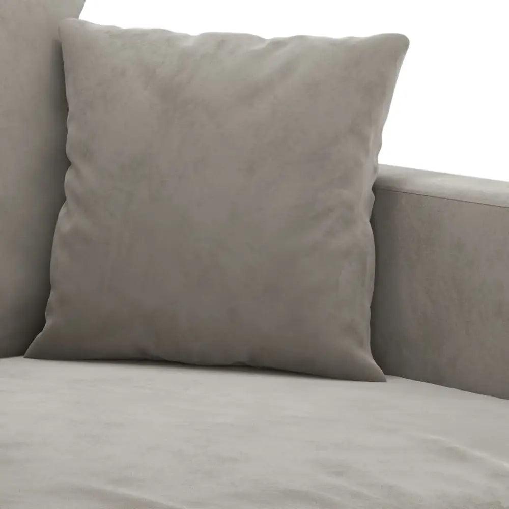 vidaXL Sofa Chair Light Gray Velvet Single Modern Sofa Chair - Estalios