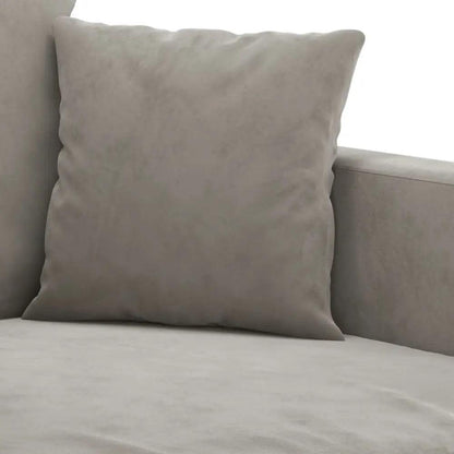 vidaXL Sofa Chair Light Gray Velvet Single Modern Sofa Chair - Estalios