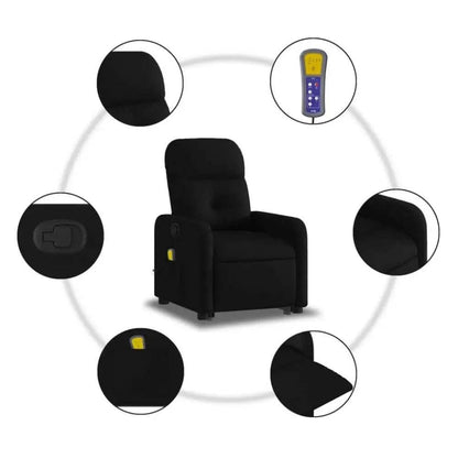 Unleash Maximum Relaxation: Black Massage Recliner! - Estalios