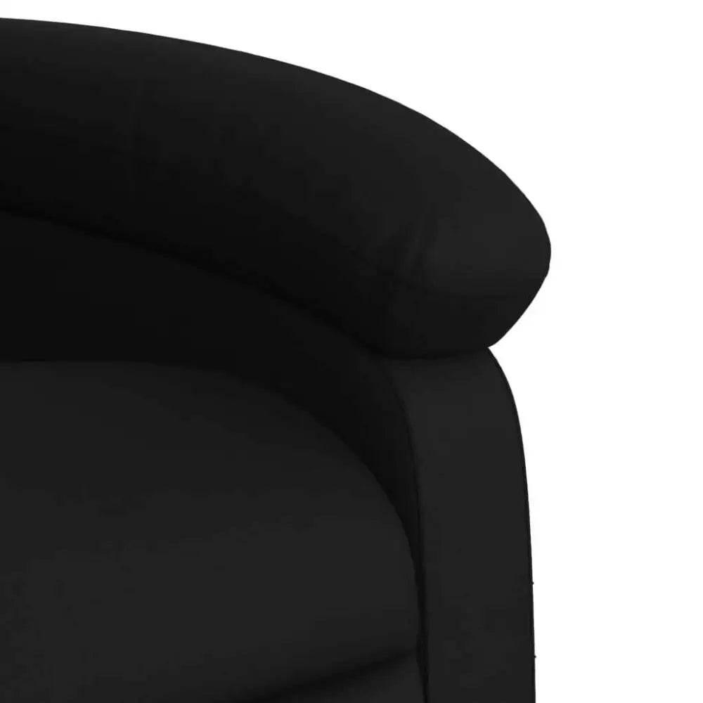 vidaXL Stand Up Recliner Chair Black Faux leather, metal, plywood Medium - Estalios