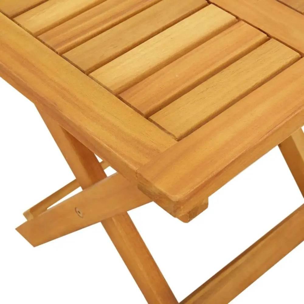 vidaXL Sun Lounger Set of 2 Brown Solid Acacia wood Standard Size - Estalios