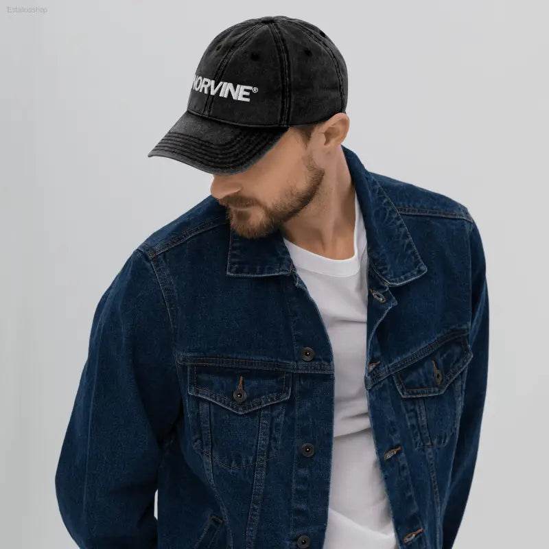 Vintage Cotton Twill Cap with Embroidered Detail - Estalios