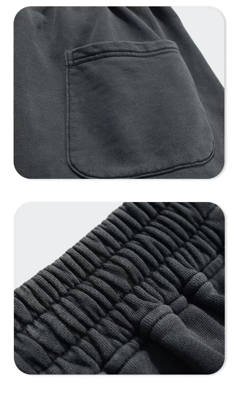 Men's Cut-Up Vintage Shorts for Casual Spring and Summer Wear