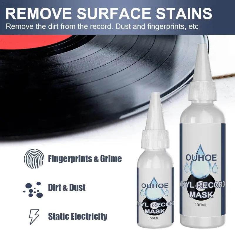 Vinyl Record Cleaner Removes Dirt Track Cleaner Oil Anti-Static - Estalios