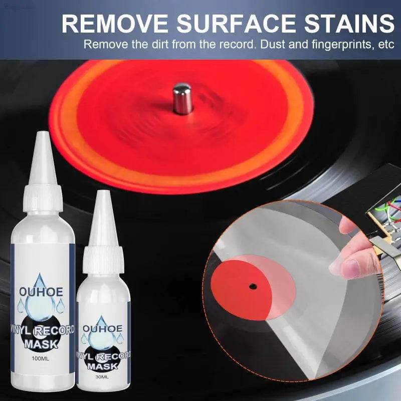 Vinyl Record Cleaner Removes Dirt Track Cleaner Oil Anti-Static - Estalios