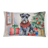 Schnauzer Christmas Throw Pillow for Indoor and Outdoor Use - Estalios