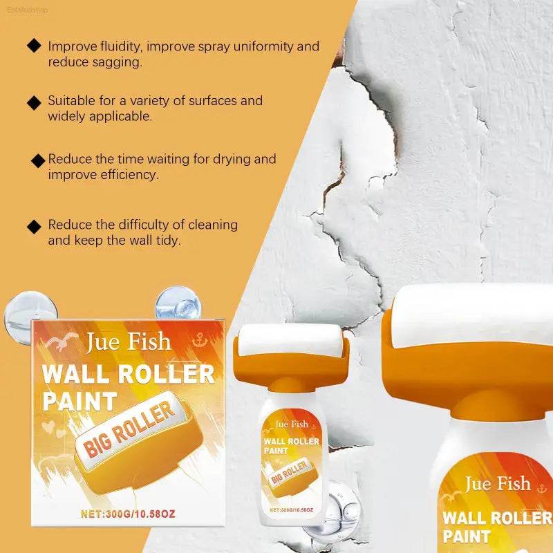 Wall Repair Roller Paint for Cracks, Holes, and Peels - Estalios