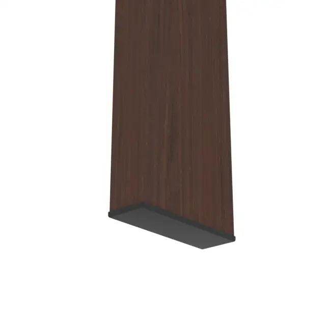 Sleek Fusion Glass-Top Table with Chic Brown Legs - Estalios