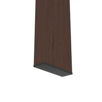 Sleek Fusion Glass-Top Table with Chic Brown Legs - Estalios