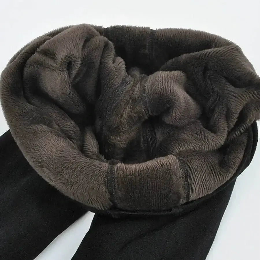 Fleece-lined black leggings from Warm Winter Leggings make chilly days cozy and stylish