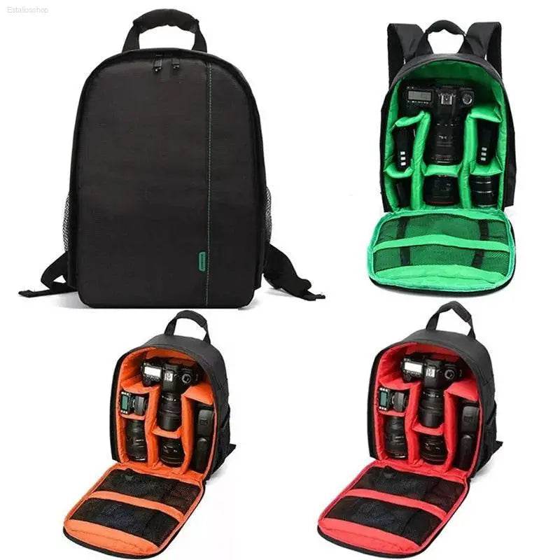 Waterproof DSLR Backpack for Nikon Canon Camera Gear - Estalios