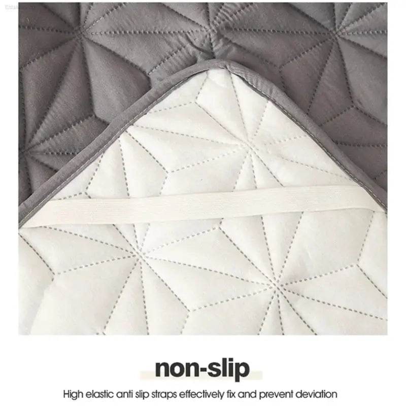 Waterproof Mattress Topper with Elastic Band Quilted Protector Pad Bedspread Winter Mattress Cover for Single/Double Bed 140/160 - Estalios