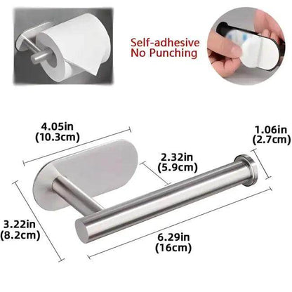 Bold Waterproof Stainless Steel Towel And TP Roll Holder - Easy Install - Estalios