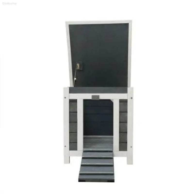 Weatherproof Wooden Outdoor Rabbit Hutch with Lockable Door - Estalios