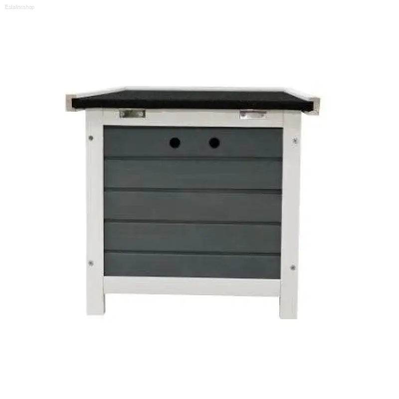 Weatherproof Wooden Outdoor Rabbit Hutch with Lockable Door - Estalios