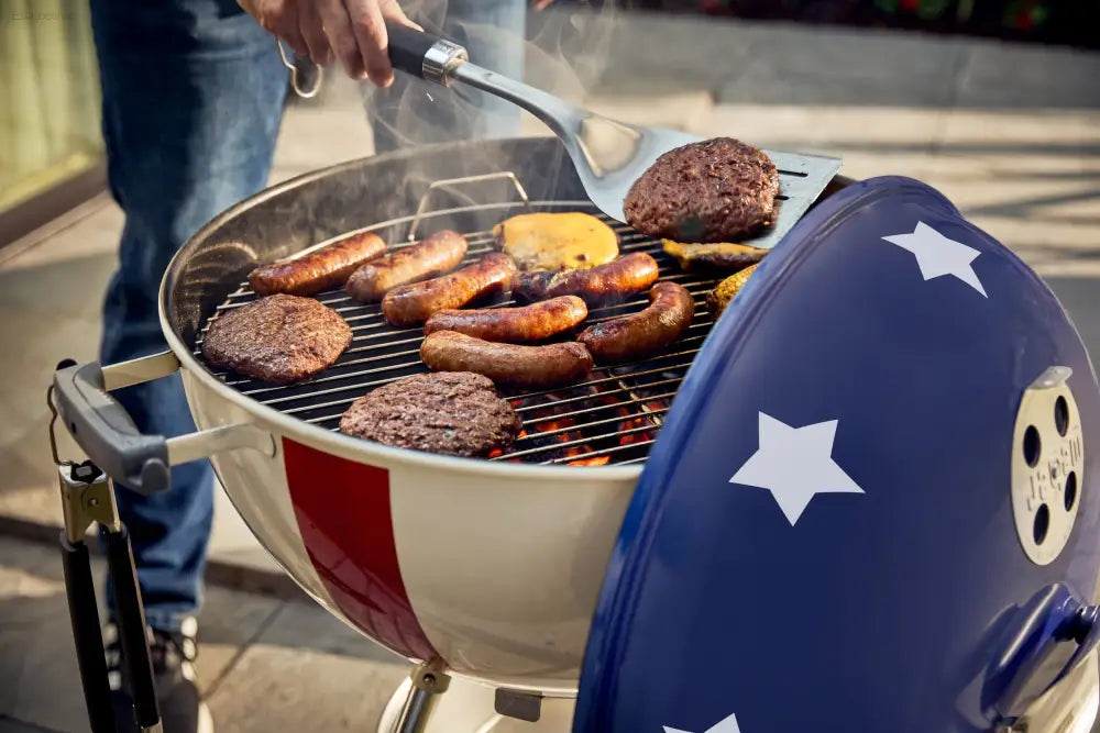 Weber 22" Star Spangled Charcoal Kettle Grill